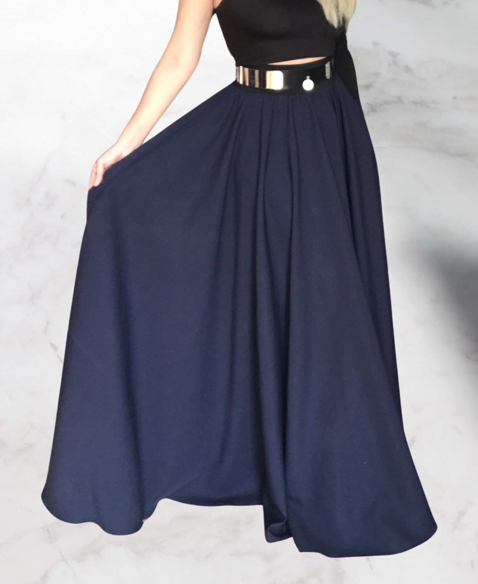 DLOUHÁ SUKNĚ - maxi sukně BOROS SK-L-BLN 01